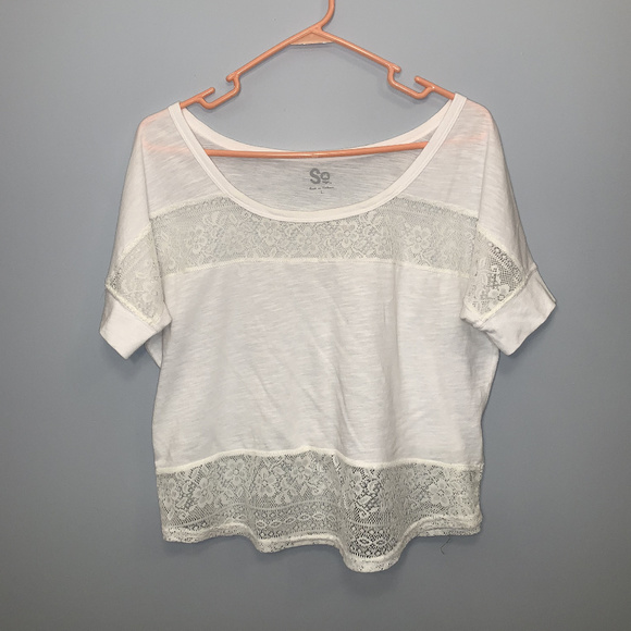 White Cropped Tee - Picture 1 of 3